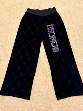 Dolls Kill Horoscopez Taurus Velour Track Pants